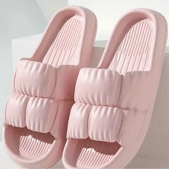 Women cloud slippers cushion comfort non slip size 6.5 - 7 New in pink - Picture 6 of 6